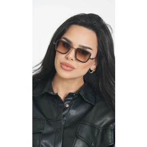 Angel Eyes Kahverengi Dikdörtgen Unisex Güneş Gözlüğü