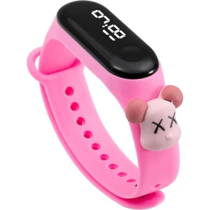 Dzc Kuzenler Avm Djital Kol Saat Pembe Kız Çocuk Slikon Kordon Bileklik Su Geçirmez