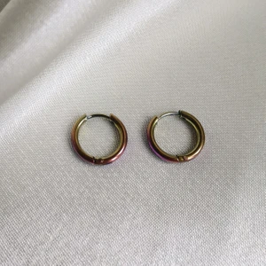 Paslanmaz Çelik Rainbow Küçük Halka Küpe - 10 mm