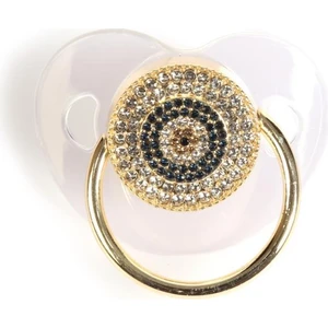 Sahi Aksesuar Kristal Taşlı Nazar Boncuğu Modeli Silikon Emzik