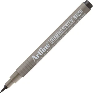 Drawıng System Teknik Çizim Kalemi Siyah 3 Adet  Brush EK-23FN