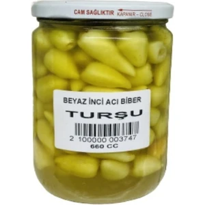 Sebze Meyve Dünyası Beyaz Inci Acı Biber Turşusu 660 gr