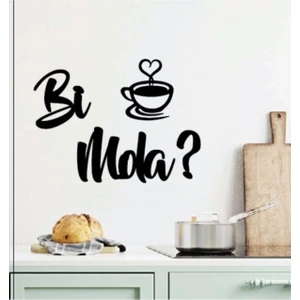 Nt Handmade Siyah Ahşap Bi Mola ? Kahve Fincan Duvar Dekoru Mutfak Konsepti Cafe Kahve Köşesi Için Tablo Seti