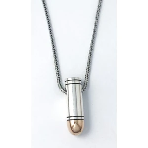 925 Gümüş Mermi 925 Ayar Gümüş Kolye