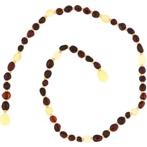 925 Gümüş Bebek Damla Kehribar  925 Ayar Gümüş Kolye