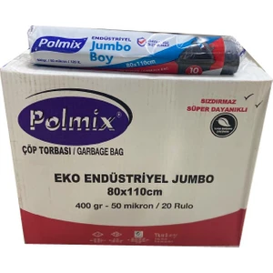 Endüstriyel Jumbo Çöp Poşeti (80X110 - 400 Gr.) - 20'li