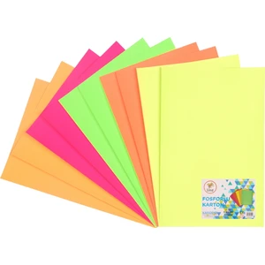 Fosforlu Fon Kartonu 170 Gr. 5 Renk 10LU (50X70 Cm.)