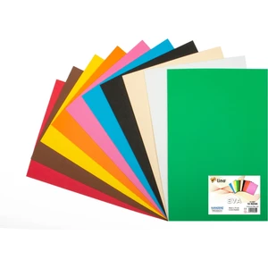 Eva 50X70 Cm.10 Renk 2mm. Yapışkanlı 10LU Paket