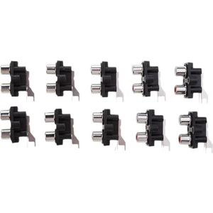 10X Pcb Dağı Av Konsantrik Çıkış 2 Rca Kadın Soket Jack Konnektör Kurulu (Yurt Dışından)