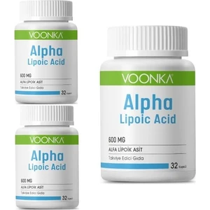 Alpha Lıpoic Acid 600 Mg 32 Kapsül 3 Adet