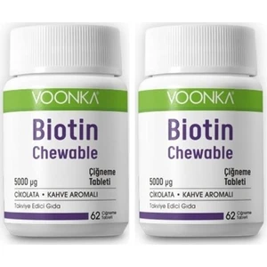 Biotin Chewable 62 Çiğneme Tableti 2 Adet