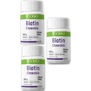 Biotin Chewable 62 Çiğneme Tableti 3 Adet