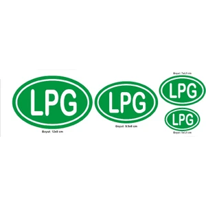 Kutu Ambalaj Lpg İşareti Sticker Etiketi
