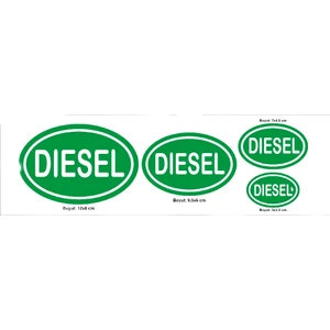 Kutu Ambalaj Diesel İşareti Sticker Etiketi