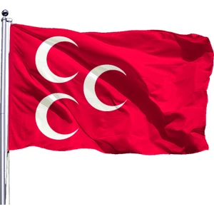 3 Hilal Kırmızı 70 x 105 cm - Tek Kat Raşel