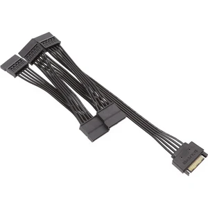 4977 Molex Sata To 5x Power 15 Pin Hard Disk HDD Güç Çoklayıcı Kablosu