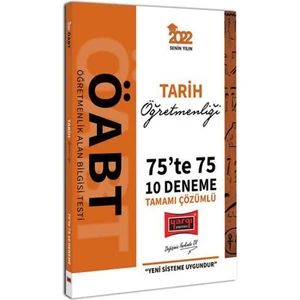 Yargı Yayınevi 2022 ÖABT Tarih Öğretmenliği 75 Te 75 Tamamı Çözümlü 10 Deneme