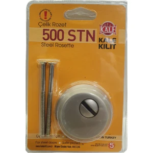 Kale Kilit Kale 500 Çelik Kapı Kilidi Silindir Rozeti-Blisterli-Krom