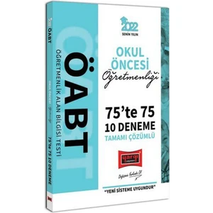 Yargı Yayınevi 2022 ÖABT Okul Öncesi Öğretmenliği 75 Te 75 Tamamı Çözümlü 10 Deneme
