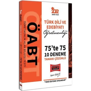 Yargı Yayınevi 2022 ÖABT Türk Dili ve Edebiyatı Öğretmenliği 75 Te 75 Tamamı Çözümlü 10 Deneme
