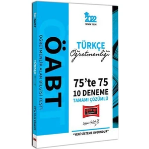 Yargı Yayınevi 2022 ÖABT Türkçe Öğretmenliği 75 Te 75 Tamamı Çözümlü 10 Deneme