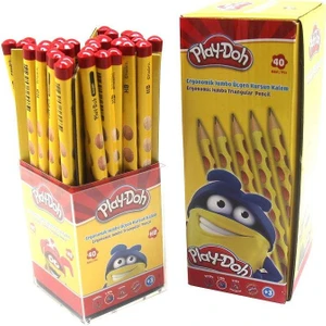 Play-Doh Oluklu Jumbo Üçgen Kurşun Kalem 40'lı Stand