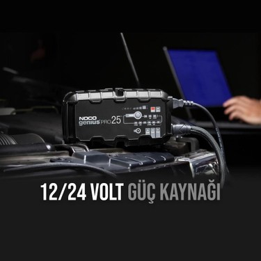 Noco GENIUSPRO25 6V/12V/24V 1000A Akıllı Akü Şarj ve Akü Fiyatı