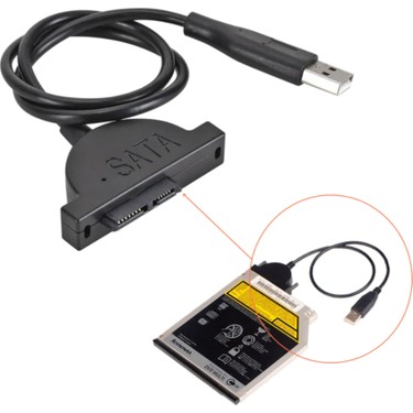 Boblov USB 2.0 To 7+6 13 Pin Sata Laptop CD/DVD Harici Fiyatı
