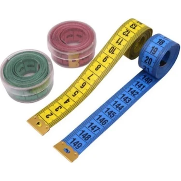 150 cm Gfb Kutulu Mezura Yumuşak Ölçüm Aleti Farklı Renk Seçenekleriyle DIY Ev El