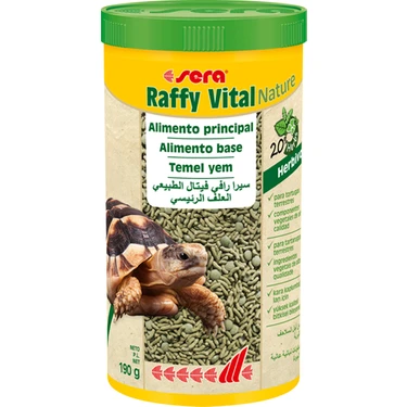 Sera Raffy Vital Kaplumbağa Yemi 1000 Ml Doğal Bitkisel İçerik ile Dengeli