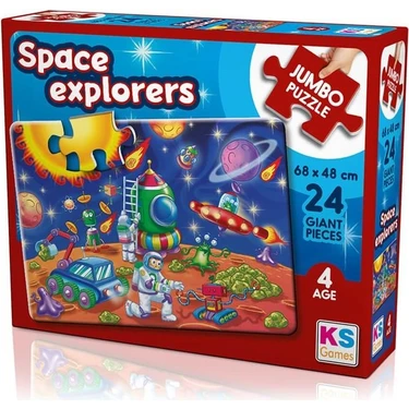 KS Games Space Explorers 24 Parça Jumbo Boy