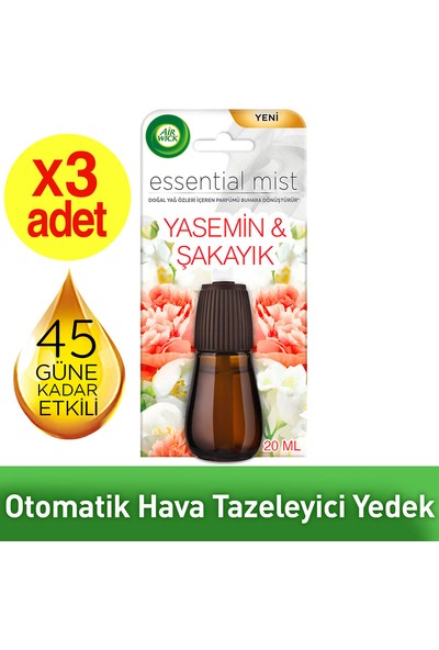 Air Wick Essential Mist Yedek Yasemin & Şakayık 3X20 ml