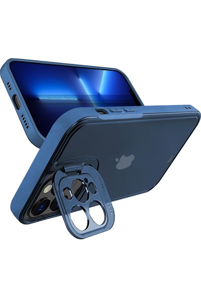 Buff Apple iPhone 13 Pro Hybrid Corner Kılıf Mavi