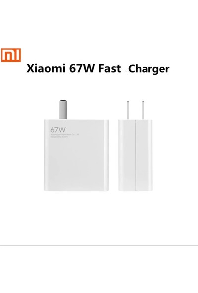 Arazon Xiaomi 67W Hızlı Şarj Cihazı +Usb Type-C Şarj Kablosu