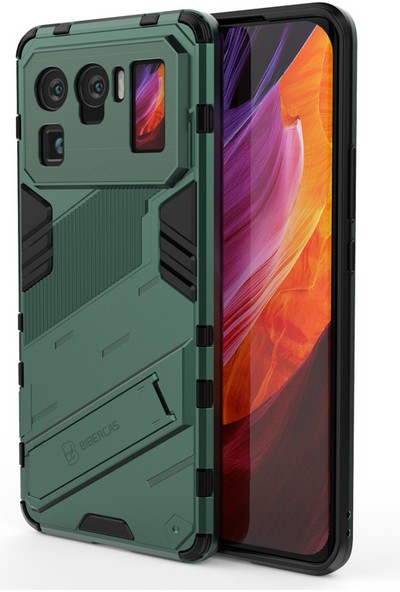 Shin-Wo Xiaomi Mi 11 Ultra Kılıf Sert Kickstand Darbeye Dayanıklı Telefon Kılıfı (Yurt Dışından)