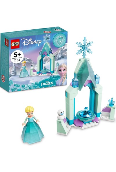 LEGO® ǀ Disney Elsa’nın Kale Avlusu 43199 Yapım Seti - 5 Yaş ve Üzeri Çocuklar İçin Tasarlanmış Inşa Edilebilen Prenses Oyuncak Yapım Seti (53 Parça)