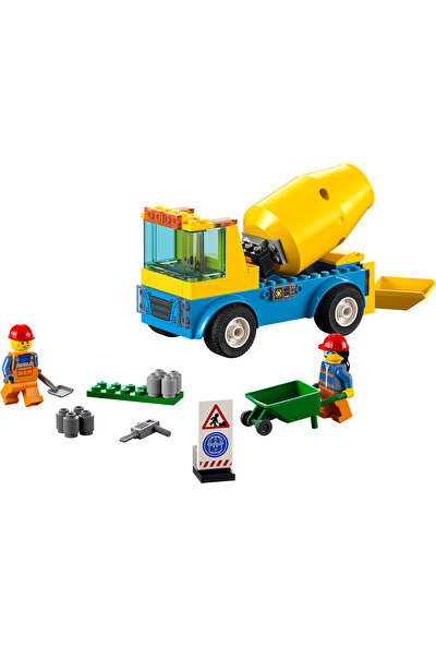 LEGO® City Beton Mikseri 60325 - 4 Yaş ve Üzeri Çocuklar İçin Gerçekçi Oyuncak Inşaat Aracı Yapım Seti (85 Parça)