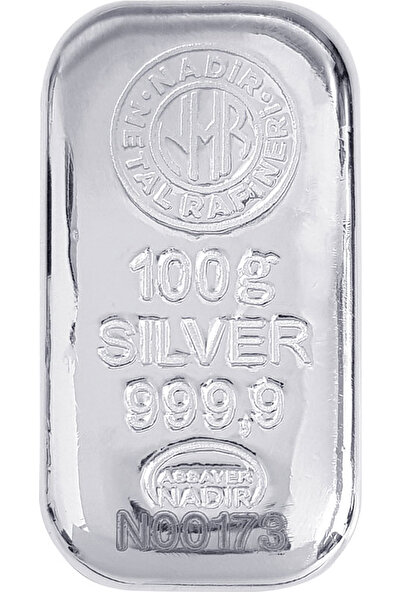 Nadir Gold 100 Gram Gümüş Külçe