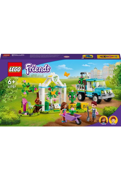 LEGO® Friends Ağaç Dikme Aracı 41707 – 6 Yaş ve Üzeri Çocuklar İçin Oyuncak Ağaçlar, Sera ve Kamyon İçeren Yaratıcı Oyuncak Yapım Seti (336 Parça)