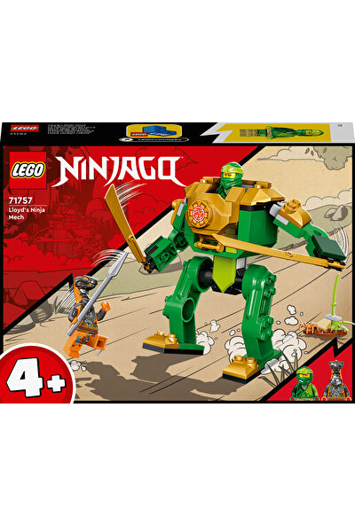 LEGO® Ninjago® Lloyd’un Ninja Robotu 71757 - 4 Yaş ve Üzeri İçin Ninja İçeren Oyuncak Yapım Seti (57 Parça)