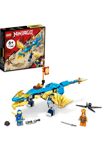 LEGO® Ninjago® Jay’in Gök Gürültüsü Ejderhası Evo 71760 - 6 Yaş ve Üzeri İçin Ninjago Jay ve Yılan İçeren Oyuncak Yapım Seti (140 Parça)