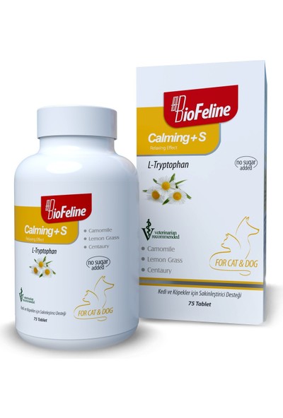 Biofeline Calming S ( Kedi ve Köpekler Için Anti-Stres Tablet ) 75 Tablet