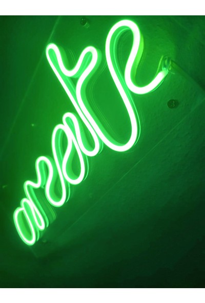 Dekoraven Create Neon Şekiller Işaret Neon LED Dekoratif Duvar Aydınlatması Neon Duvar Yazısı