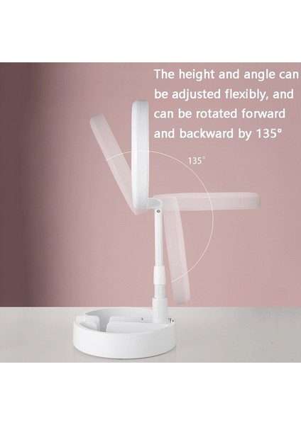 masaüstü Teleskopik Katlanır Ayna Beyaz (Yurt Dışından)