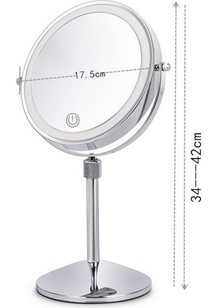 makyaj Aynası, Özellikler: Uçak + 3 Kat Büyütme (7 Inç Pil Modeli) Beyaz (Yurt Dışından)