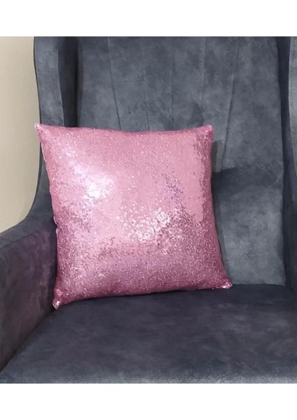 Pullu Payetli Kırlent Kılıfı - Pembe fiyatları