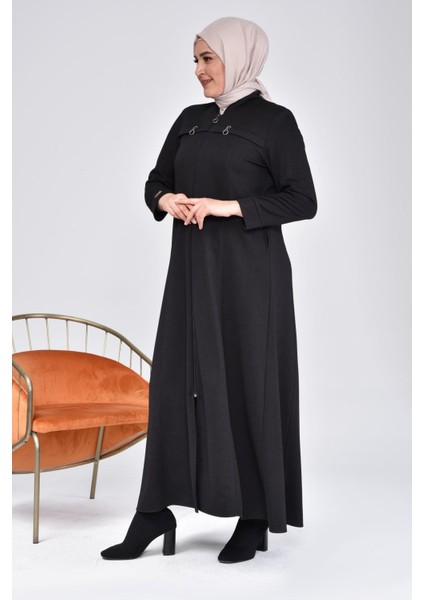 Kadın Büyük Beden Fermuarlı Kışlık Kaban Pardesü fırsatları