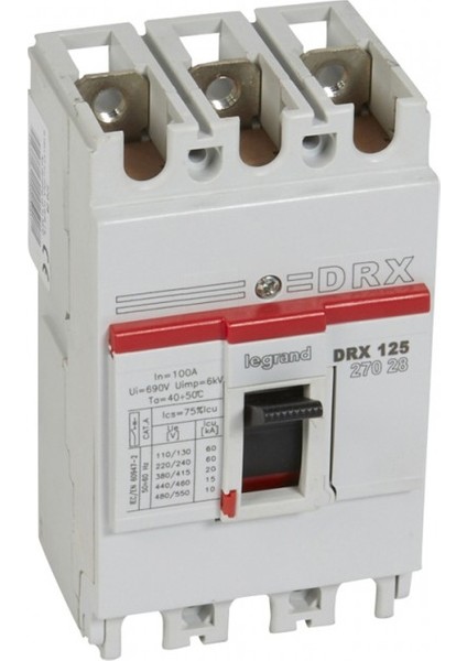 027028 Drx 125 100A 3X100A 3 Kutuplu Kompakt Şalter