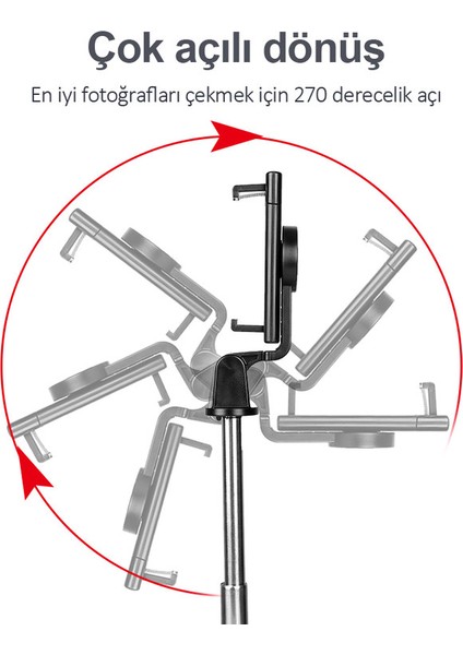 K10 Bluetooth Tripod Selfie Çubuğu (Yurt Dışından)