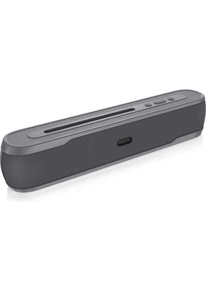 NR-9017 Telefon Tutuculu Taşınabilir Bluetooth Hoparlör Tf Kart / Fm / U Disk - Gri (Yurt Dışından)